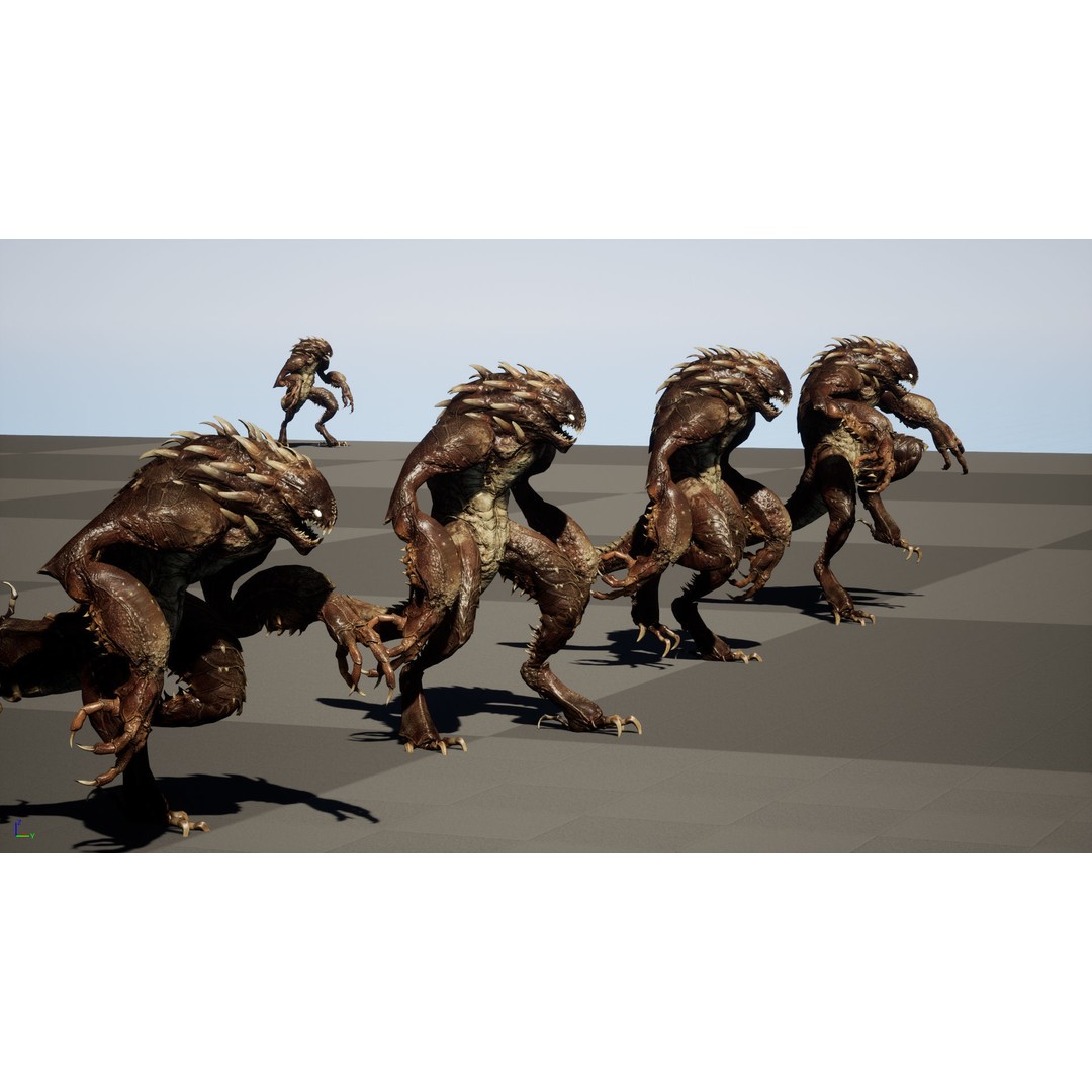 MutantR4 3D Model – Low Poly Character with Rigging and Animation - View 31