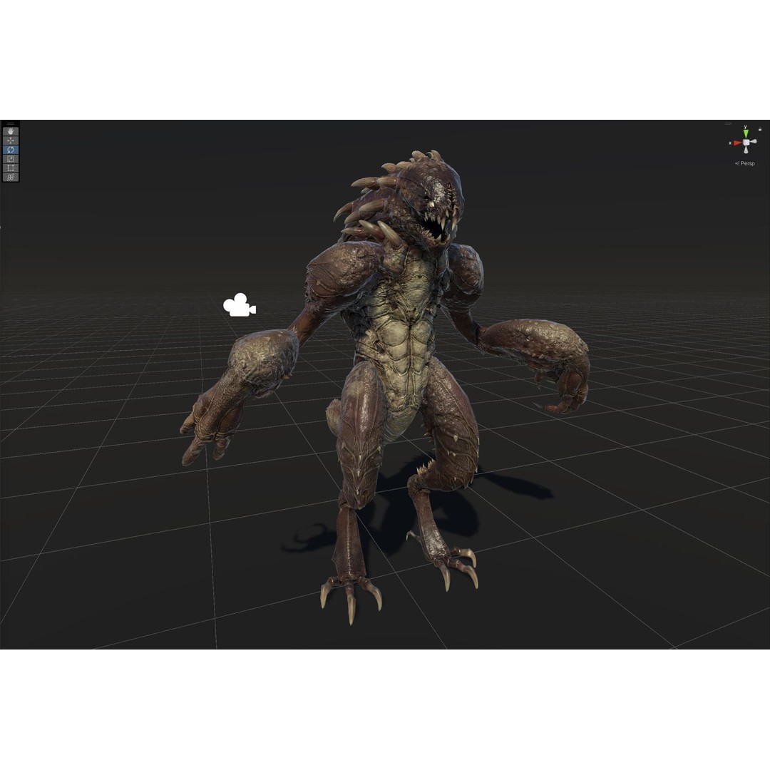 MutantR4 3D Model – Low Poly Character with Rigging and Animation - View 32