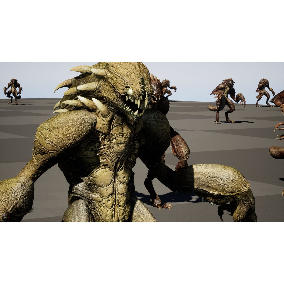 MutantR4 3D Model – Low Poly Character with Rigging and Animation - View 33
