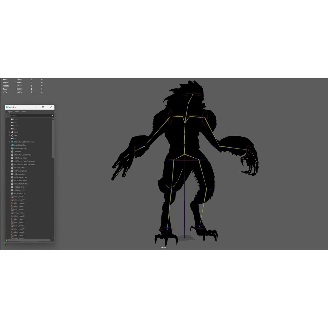 MutantR4 3D Model – Low Poly Character with Rigging and Animation - View 34