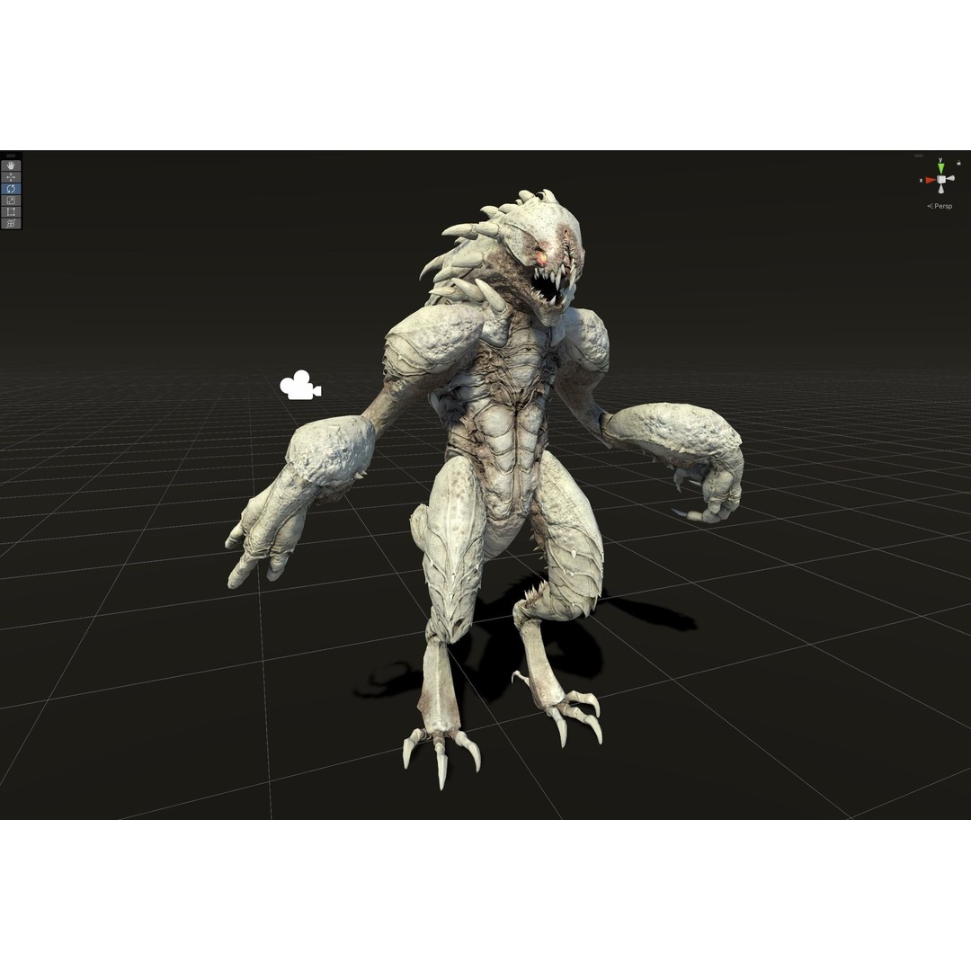 MutantR4 3D Model – Low Poly Character with Rigging and Animation - View 5