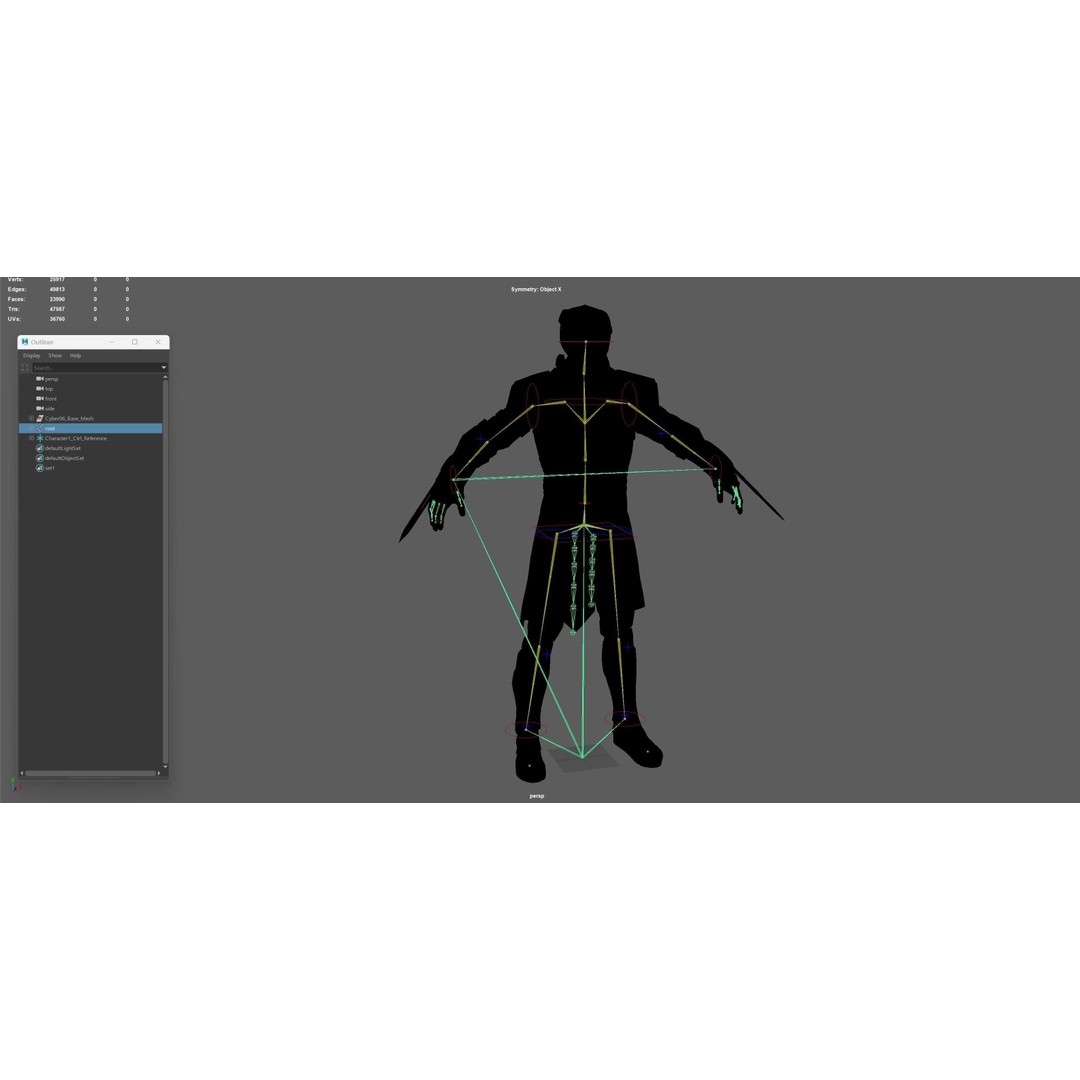 CyberSuit 06 3D Model – Low Poly Sci-Fi Character, Rigged, FBX - View 20
