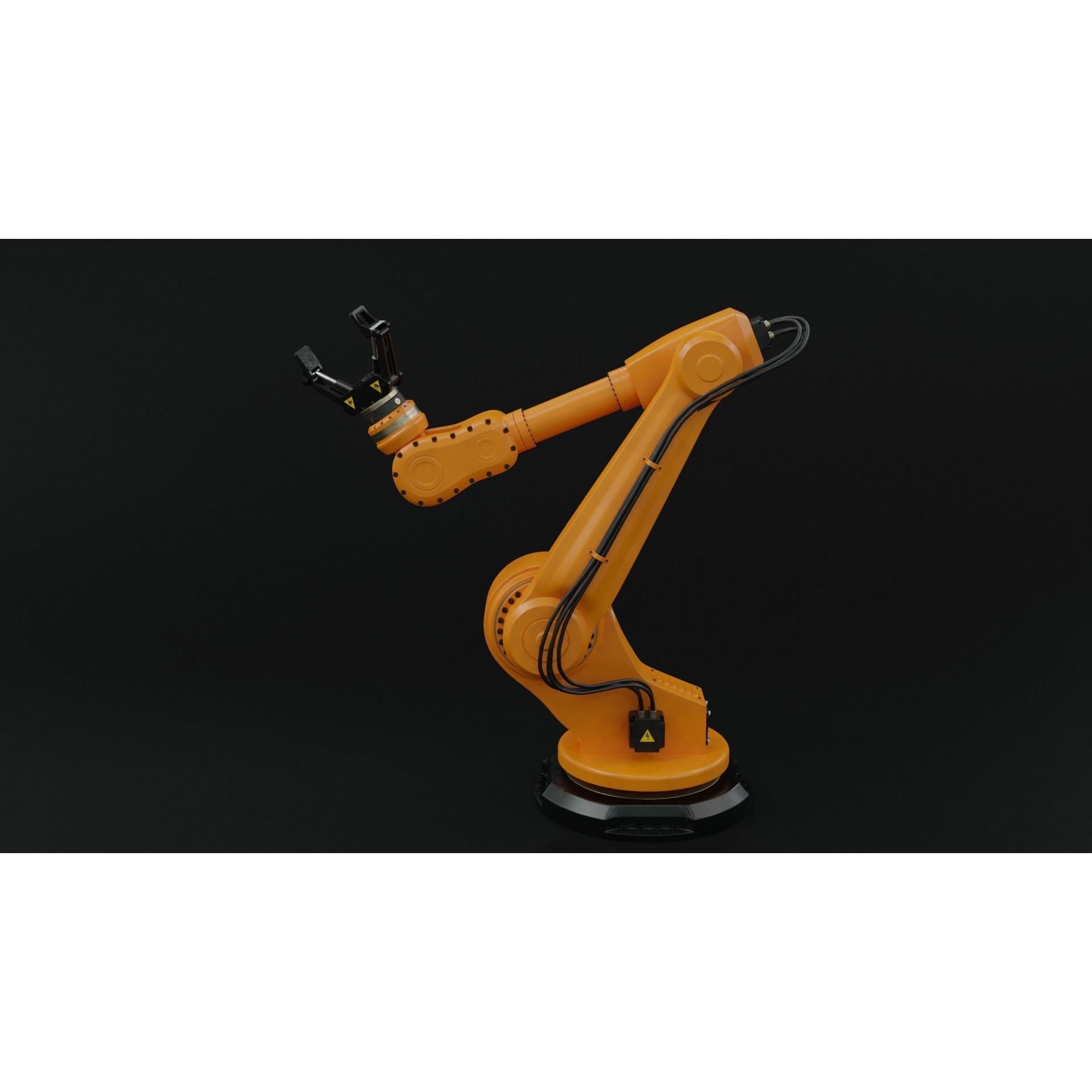 Industrial Robot Arm - Rigged PBR 3D Model - View 11