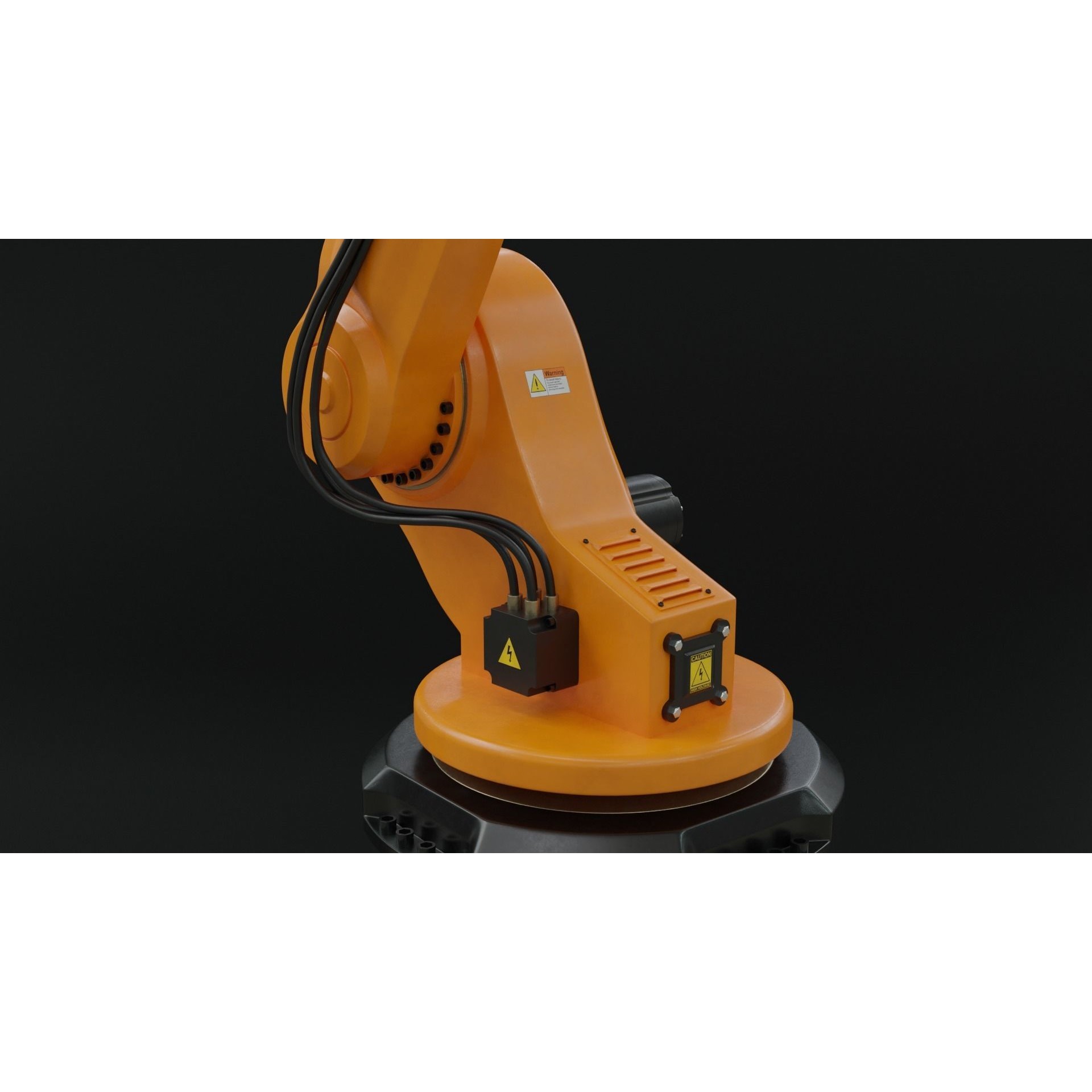 Industrial Robot Arm - Rigged PBR 3D Model - View 16