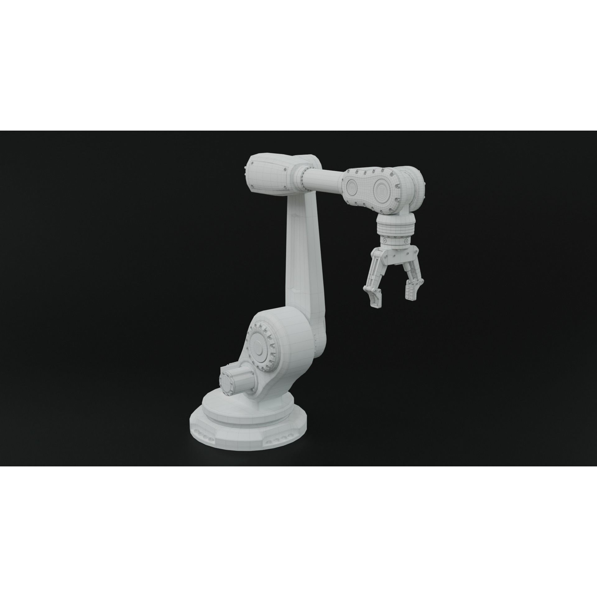 Industrial Robot Arm - Rigged PBR 3D Model - View 18