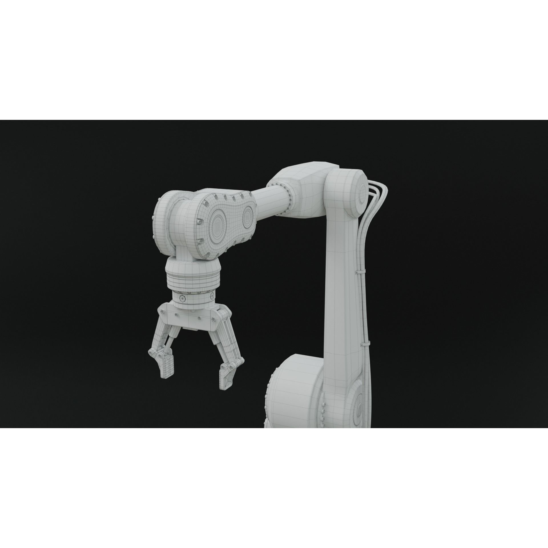 Industrial Robot Arm - Rigged PBR 3D Model - View 21