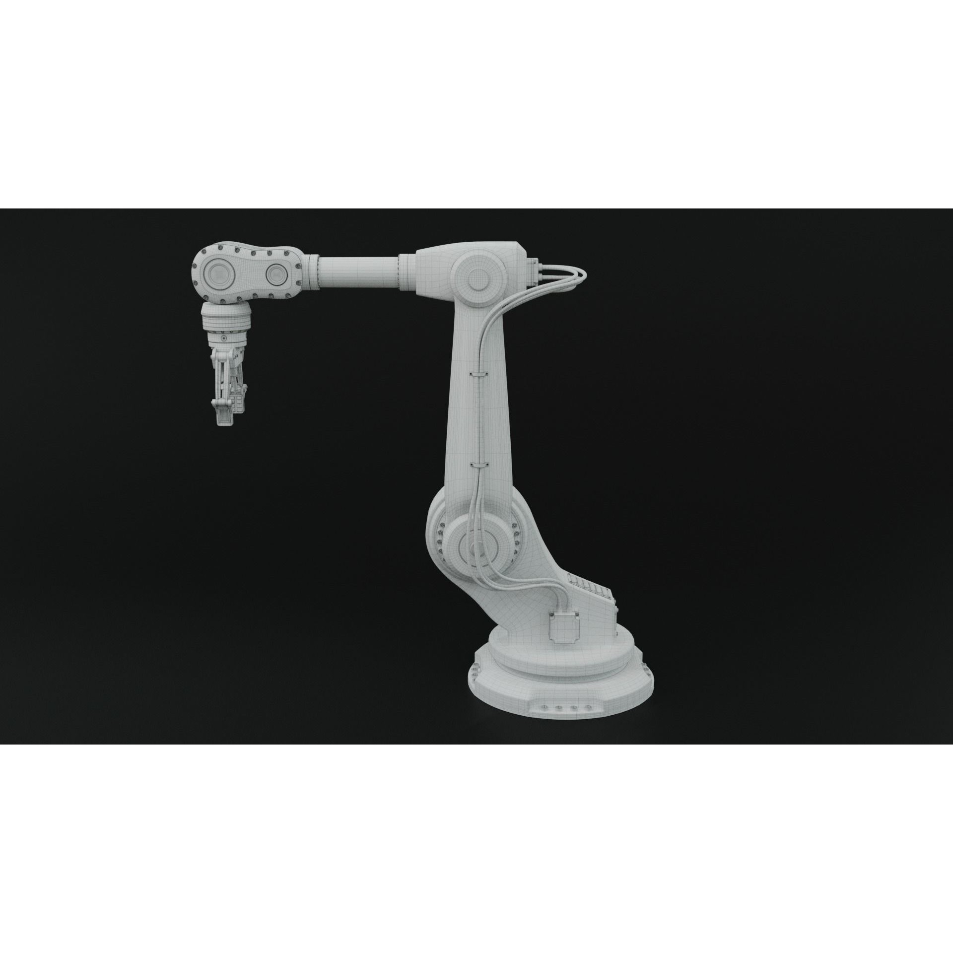 Industrial Robot Arm - Rigged PBR 3D Model - View 23