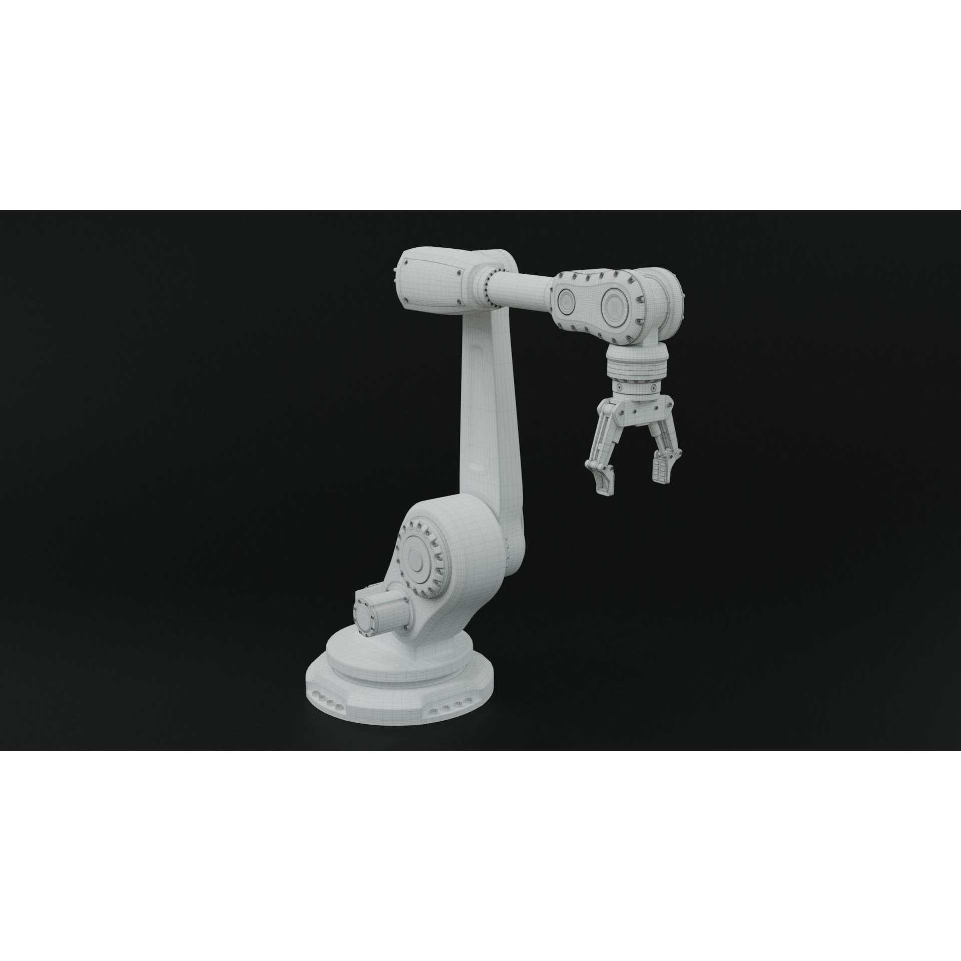 Industrial Robot Arm - Rigged PBR 3D Model - View 24