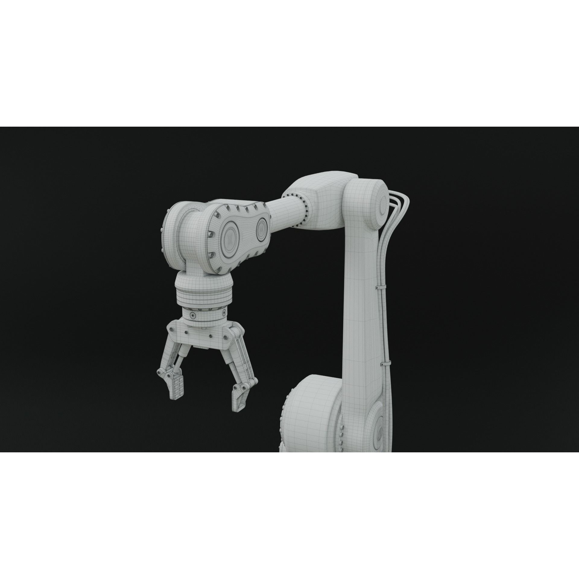 Industrial Robot Arm - Rigged PBR 3D Model - View 26
