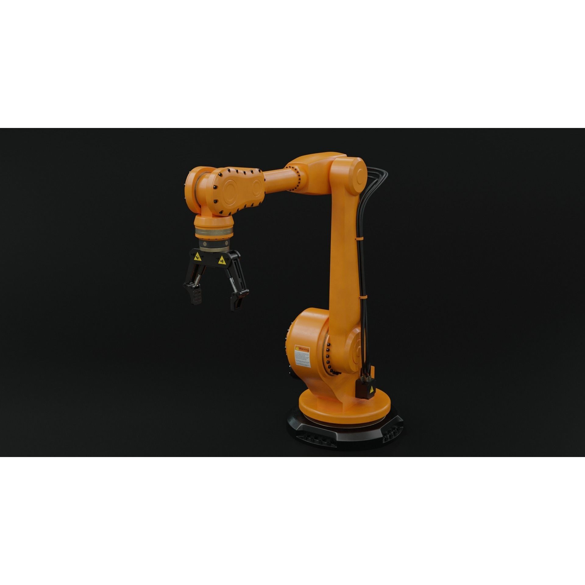 Industrial Robot Arm - Rigged PBR 3D Model - View 4