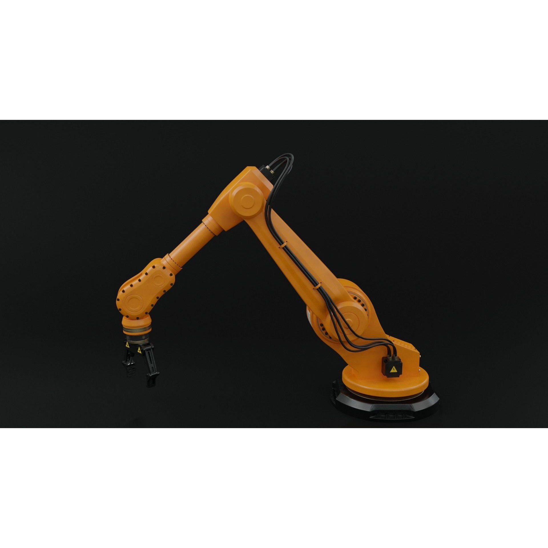 Industrial Robot Arm - Rigged PBR 3D Model - View 8