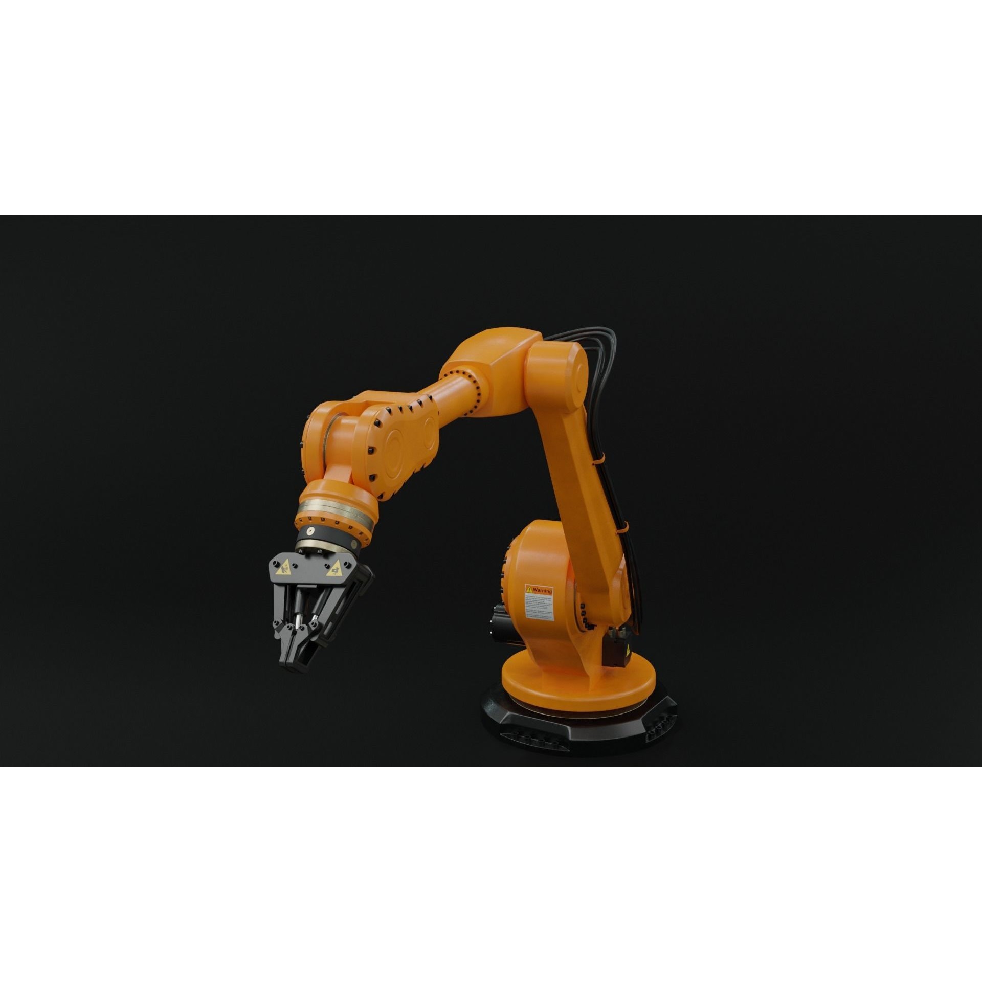 Industrial Robot Arm - Rigged PBR 3D Model - View 9