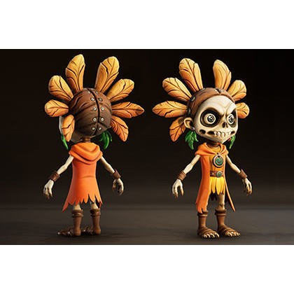Stylized Forest Spirit 3D Model – Low Poly Game Asset, FBX - View 10