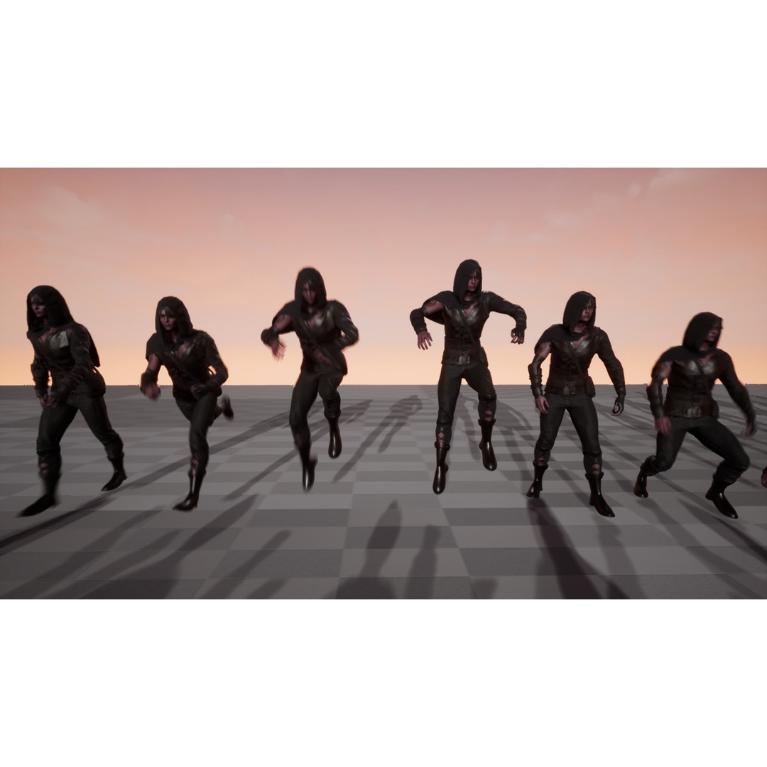 Rogue Azarain 3D Model – Low Poly Modular Character for Unity & Unreal - View 15