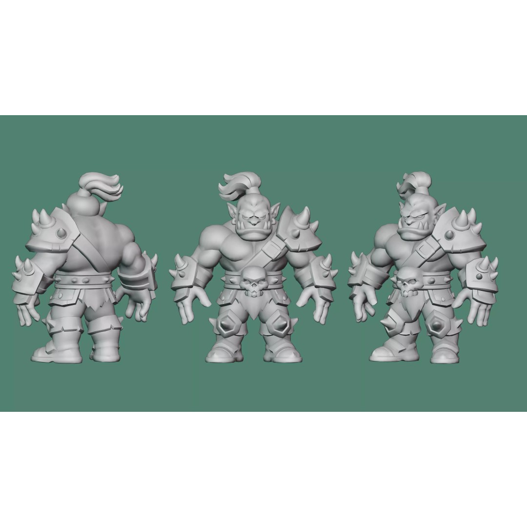 Mugor 3D Model – Stylized Medieval Orc Character, Rigged, Game-Ready - View 15