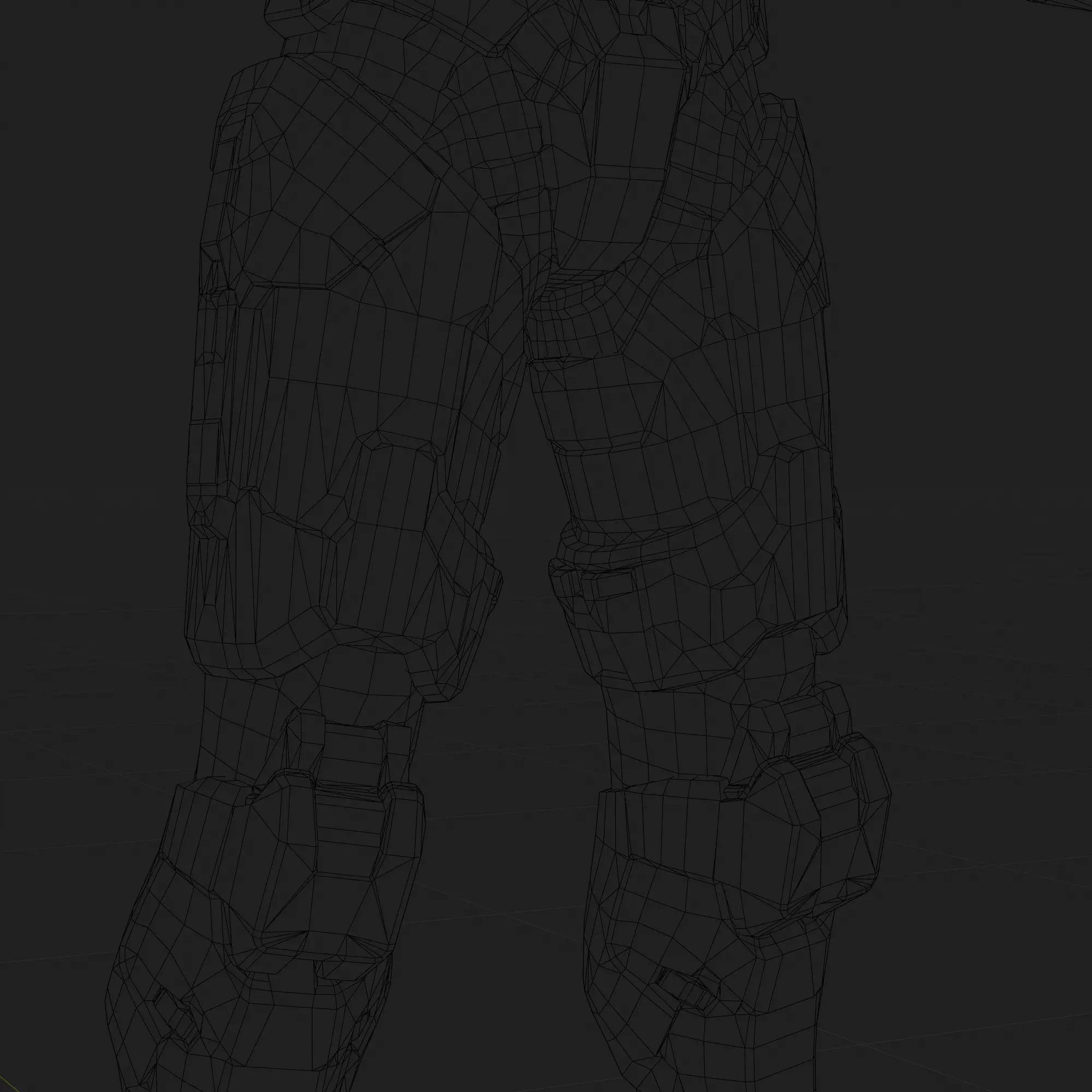 Master Chief - Low-Poly Game-Ready 3D Model - View 18