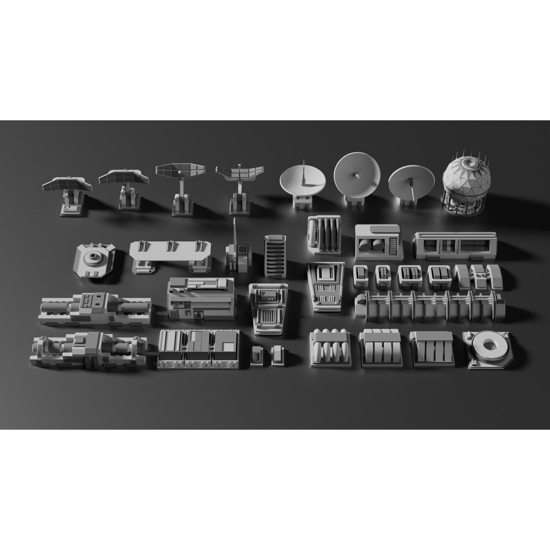 Ultimate Sci-Fi Greebles Pack - Game-Ready 3D Model - View 11