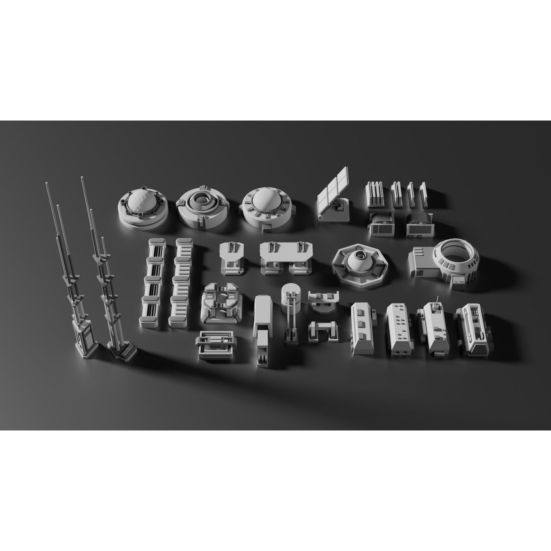 Ultimate Sci-Fi Greebles Pack - Game-Ready 3D Model - View 12