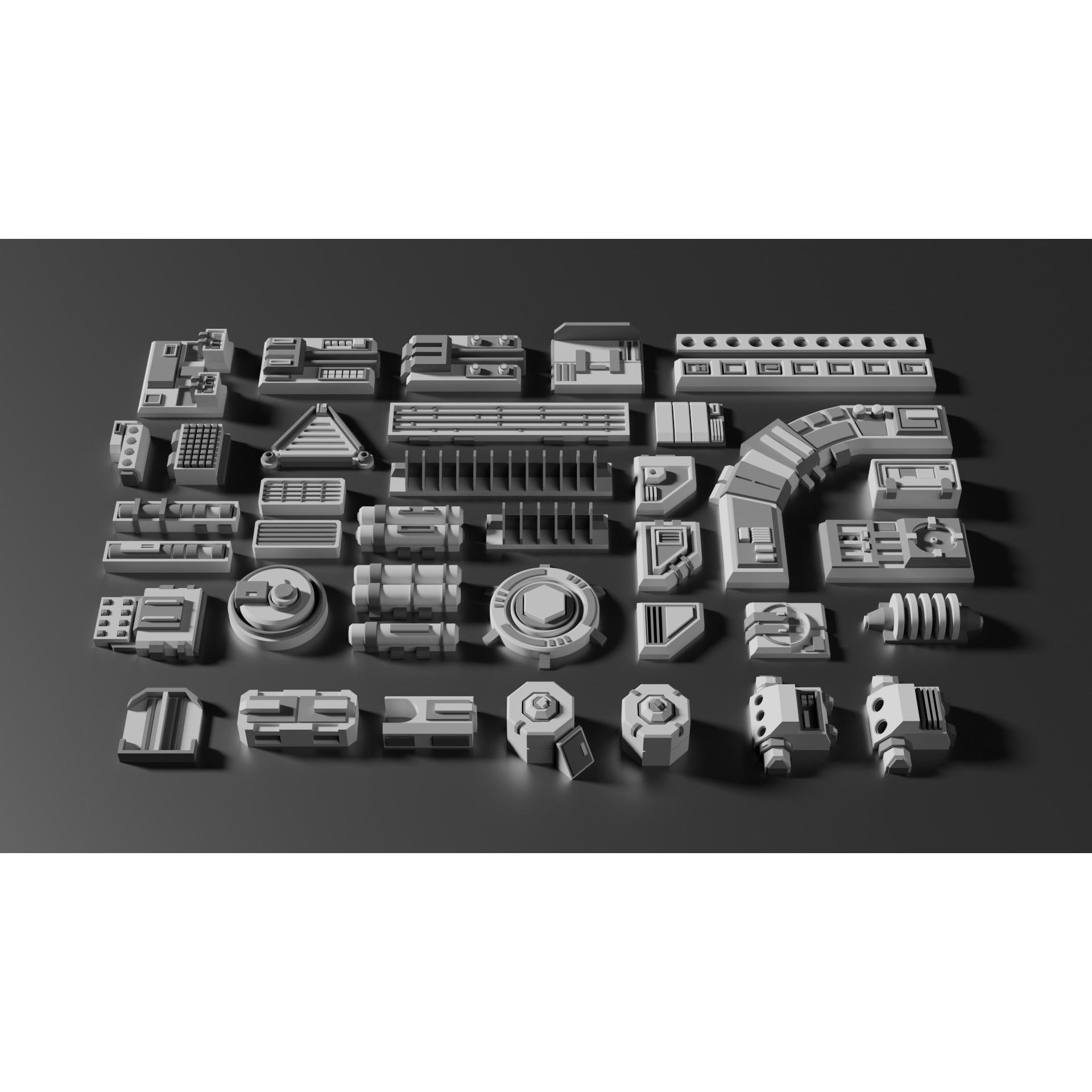 Ultimate Sci-Fi Greebles Pack - Game-Ready 3D Model - View 5