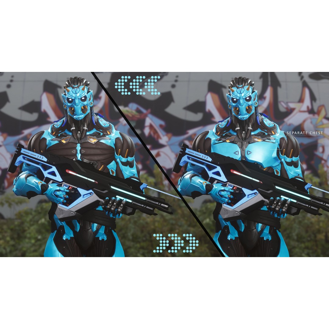 Robot Cyber Suit 3D Model – Low Poly Game-Ready Rigged Character, FBX - View 12