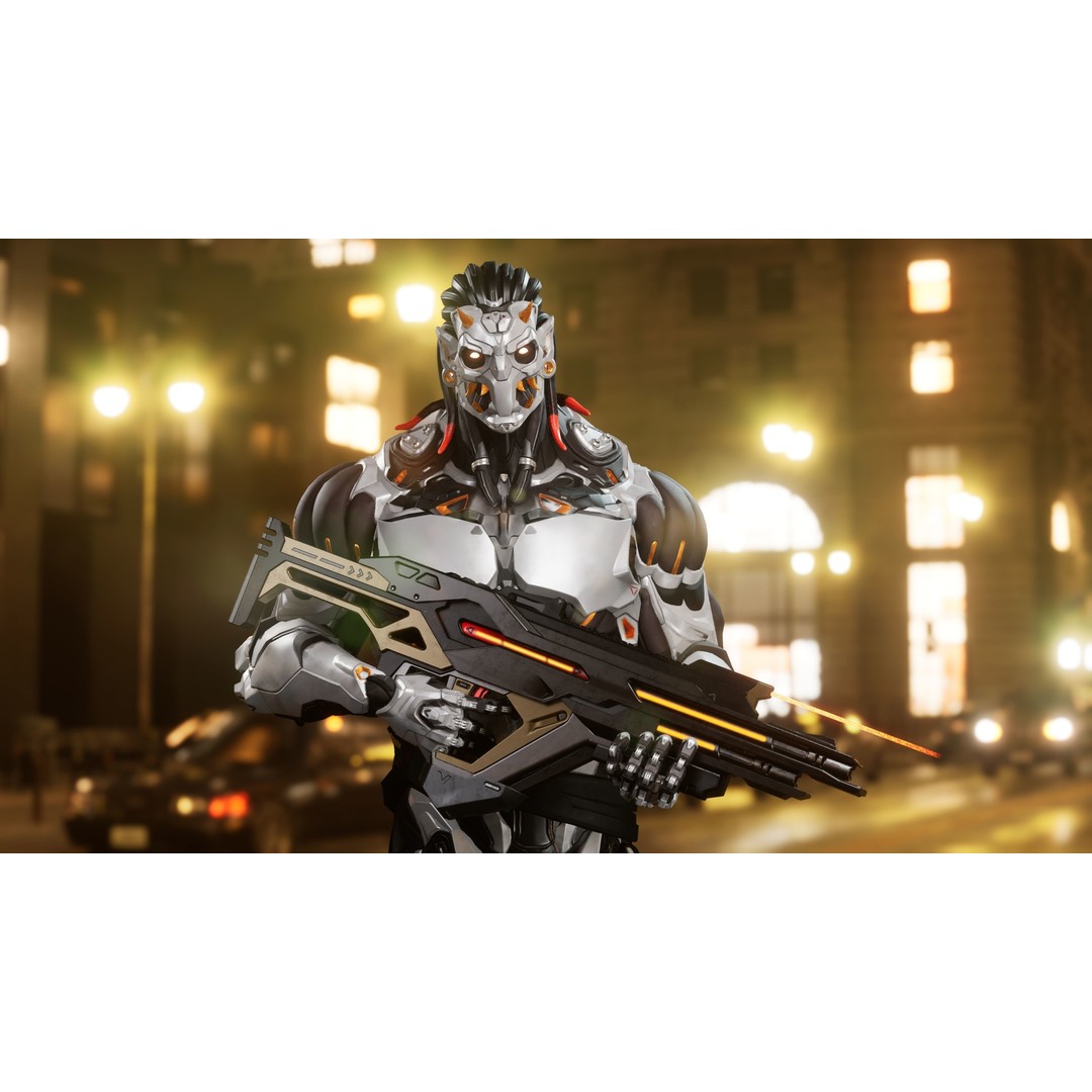 Robot Cyber Suit 3D Model – Low Poly Game-Ready Rigged Character, FBX - View 17