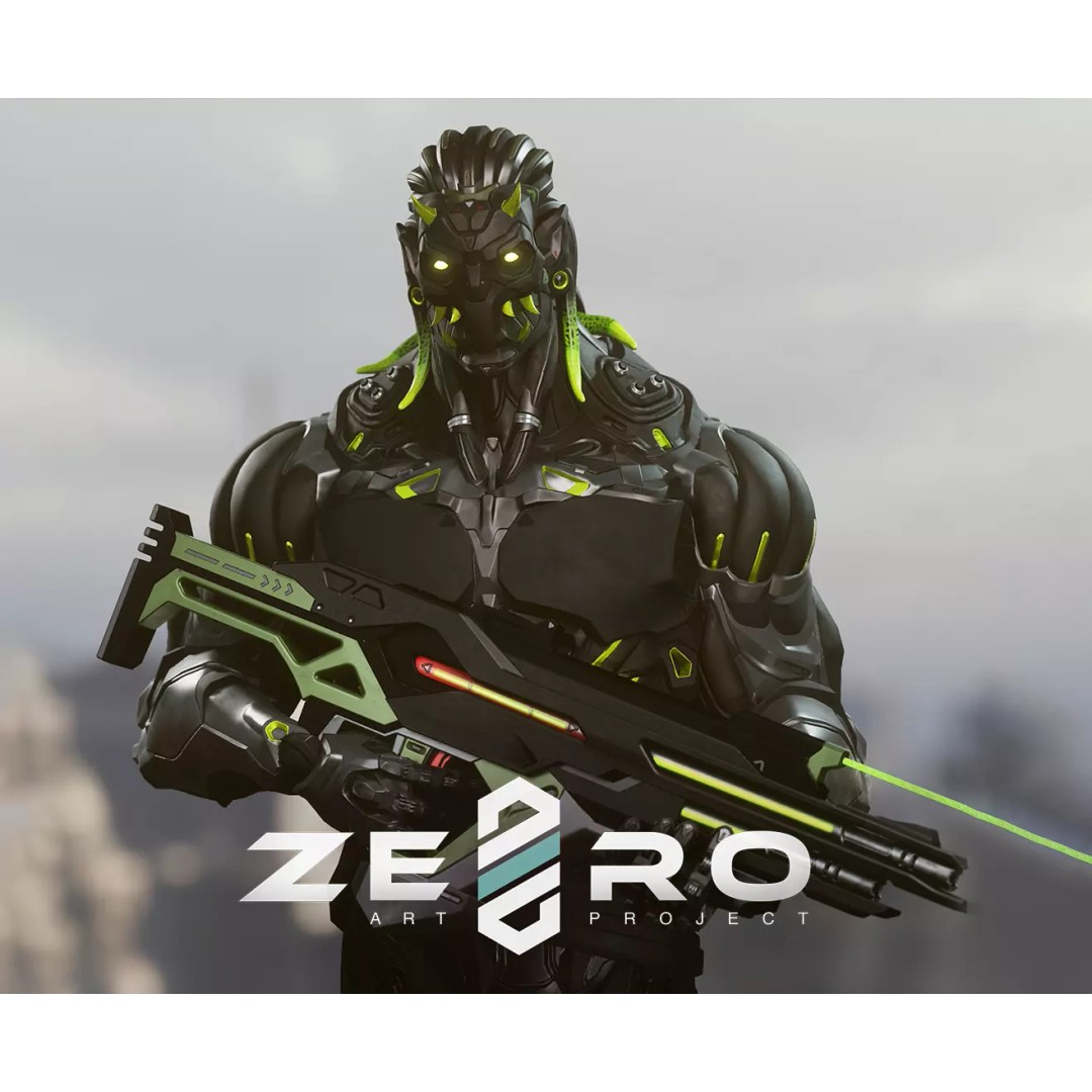 Robot Cyber Suit 3D Model – Low Poly Game-Ready Rigged Character, FBX - View 2