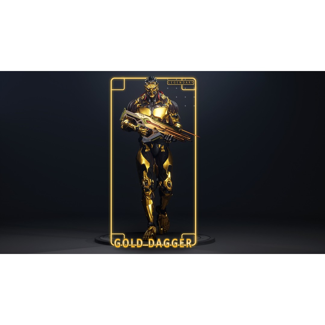 Robot Cyber Suit 3D Model – Low Poly Game-Ready Rigged Character, FBX - View 8