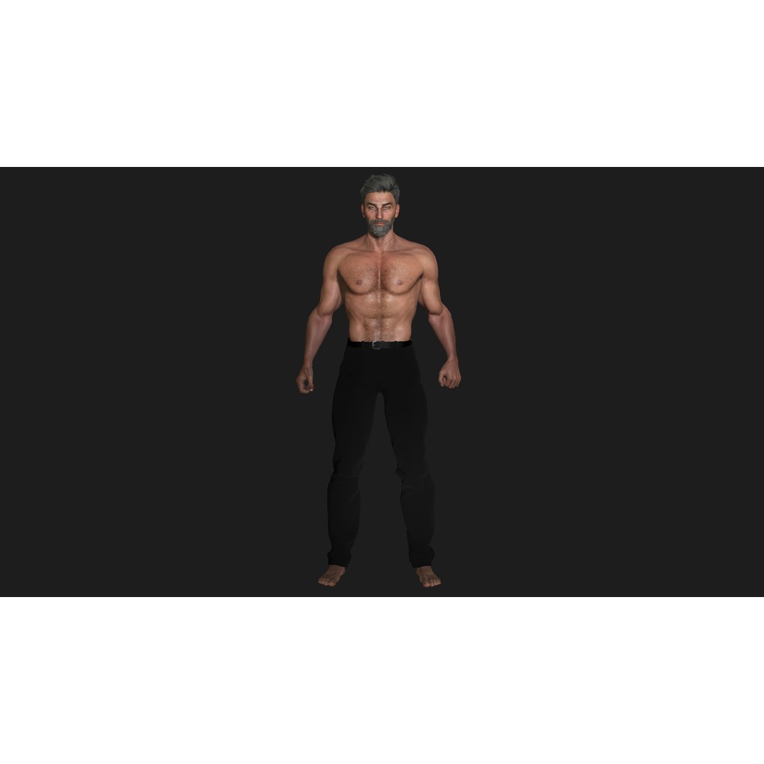 Police Man 3D Model – Realistic Rigged Game-Ready Character, FBX - View 11
