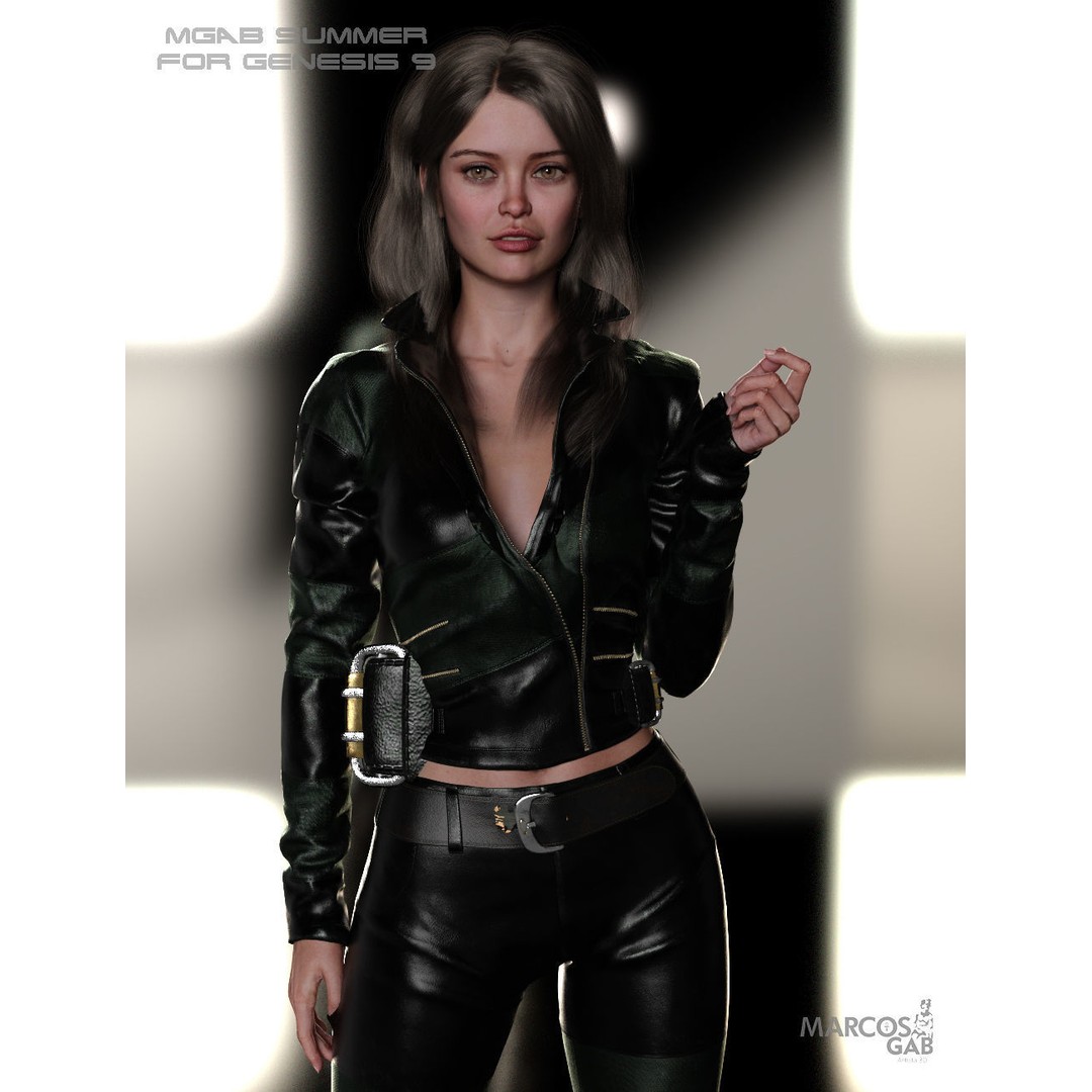 MGAB Summer 3D Model – Female Character for Genesis 9, Rigged, PBR - View 22