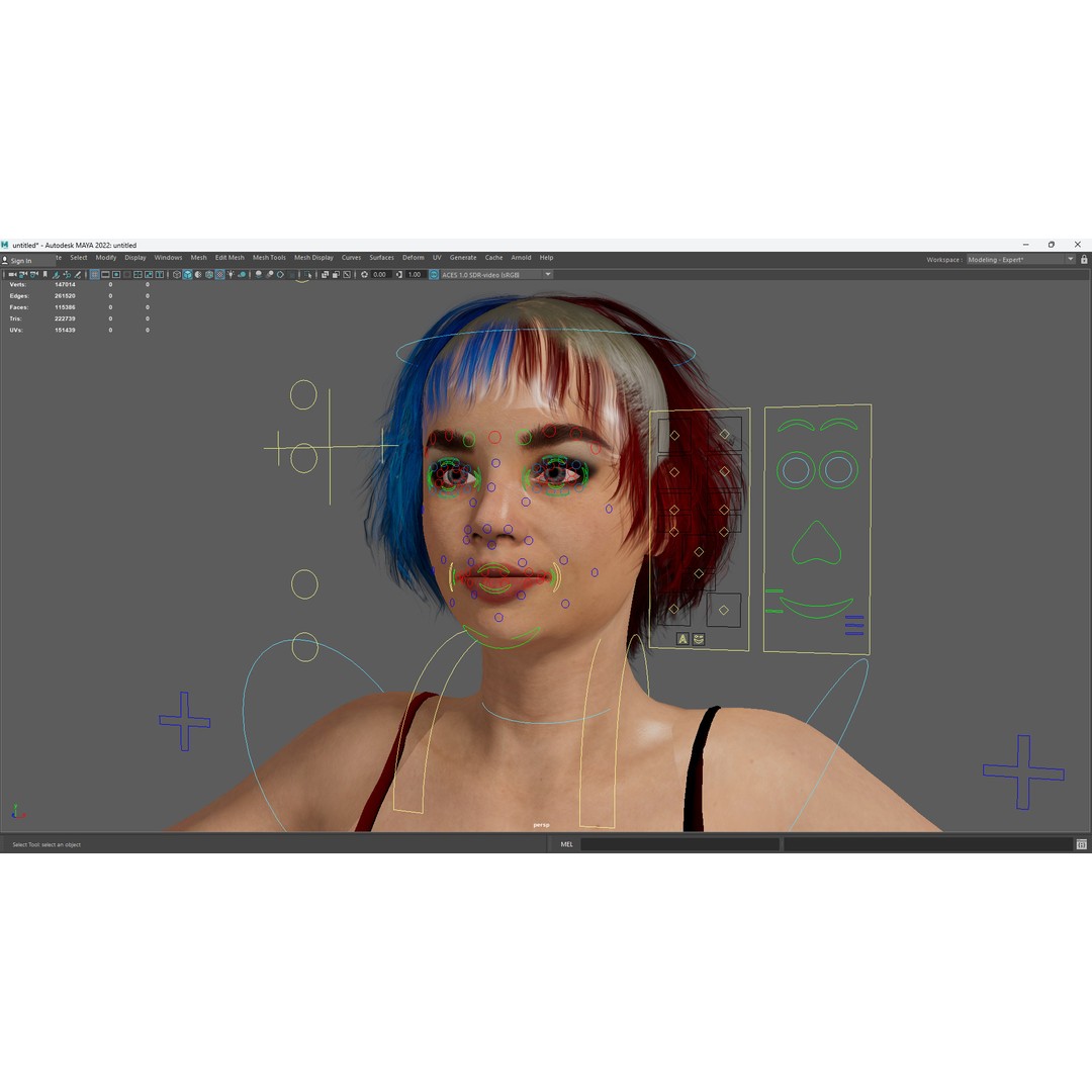 Teen Girl 3D Model – Crazy Realistic Low Poly Character, FBX - View 19