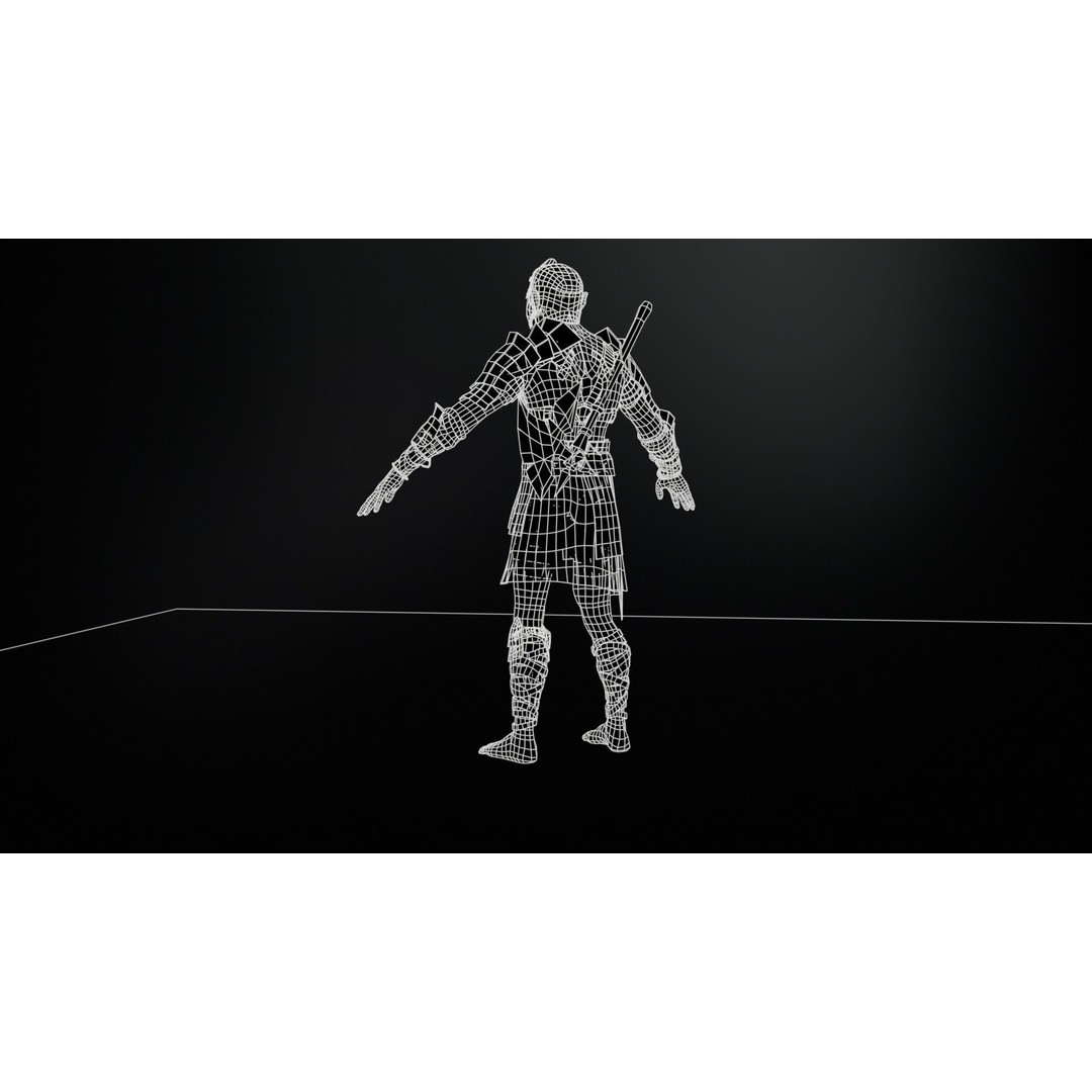 SkinnyOrc 3D Model – Low Poly Character with Animations, FBX - View 18