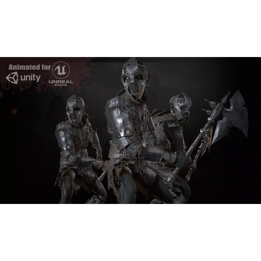 SkinnyOrc 3D Model – Low Poly Character with Animations, FBX - View 2