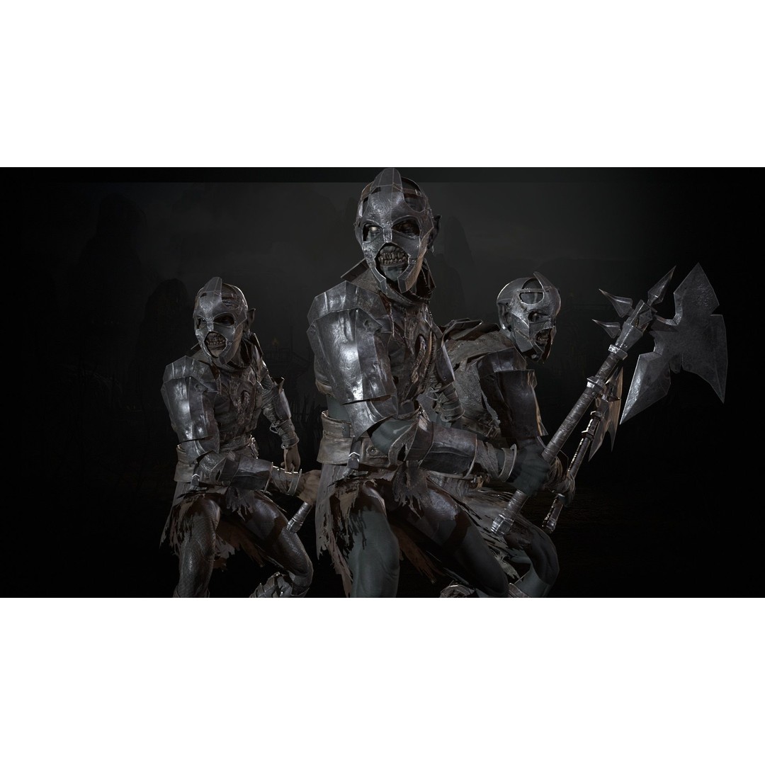 SkinnyOrc 3D Model – Low Poly Character with Animations, FBX - View 28