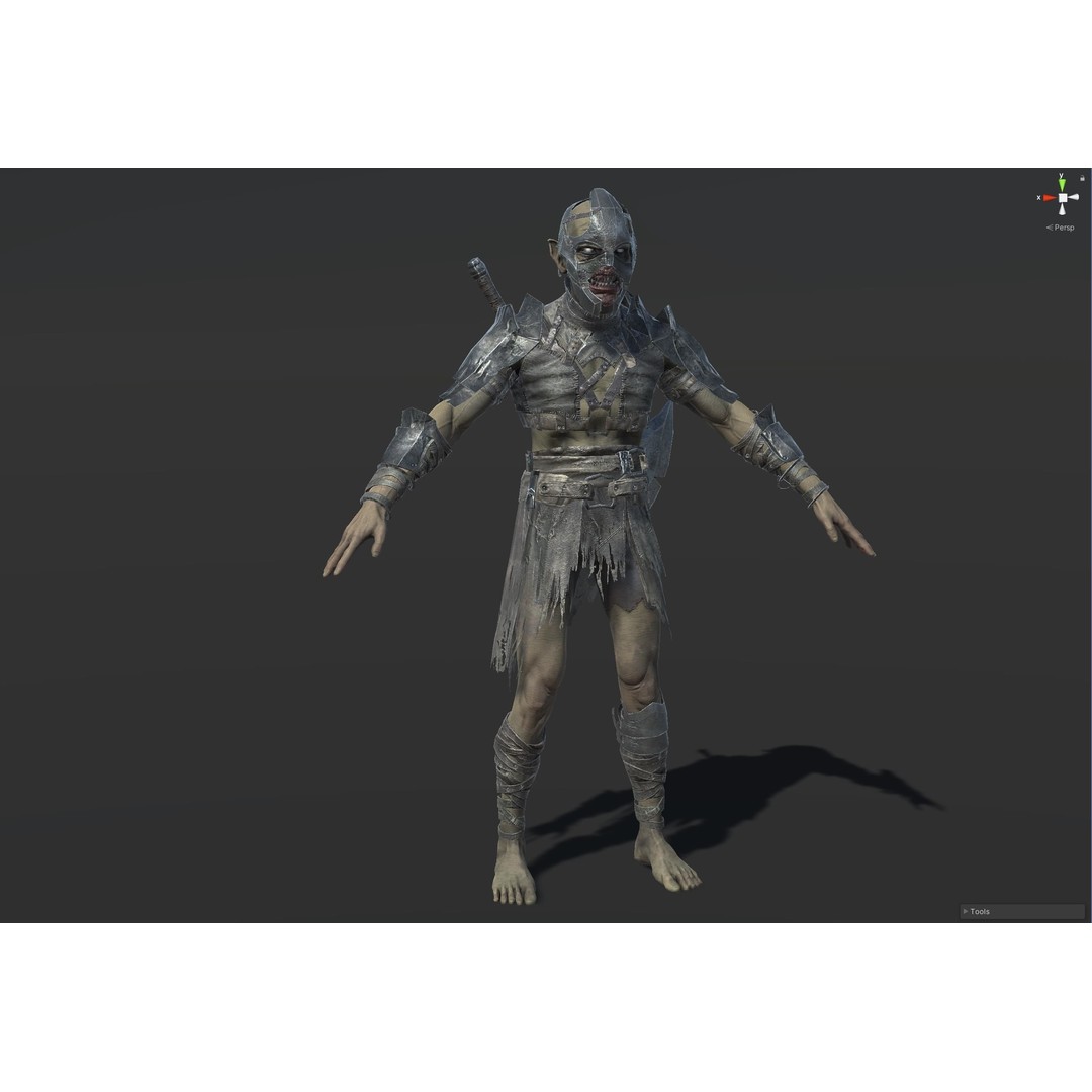 SkinnyOrc 3D Model – Low Poly Character with Animations, FBX - View 31