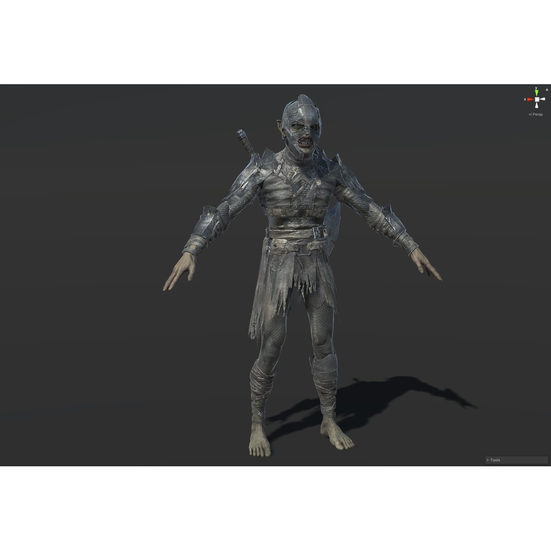 SkinnyOrc 3D Model – Low Poly Character with Animations, FBX - View 32