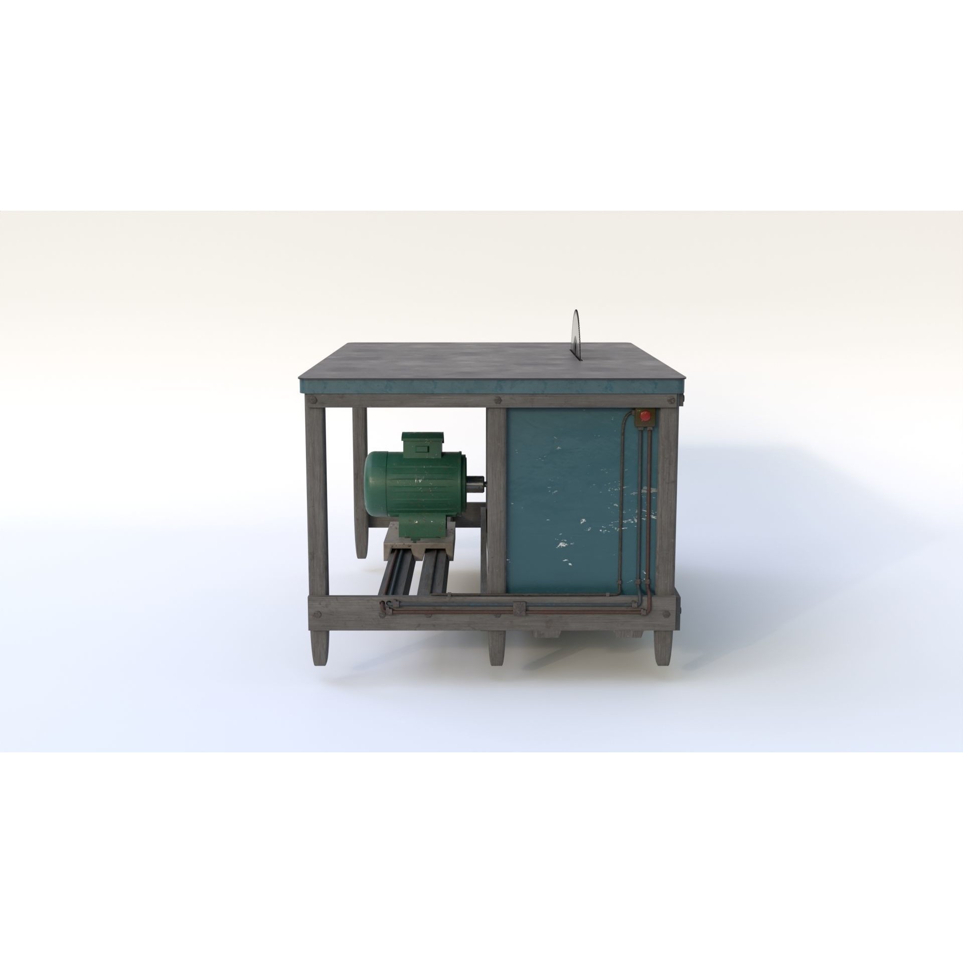 Table Saw - Low-Poly Game-Ready 3D Model - View 11