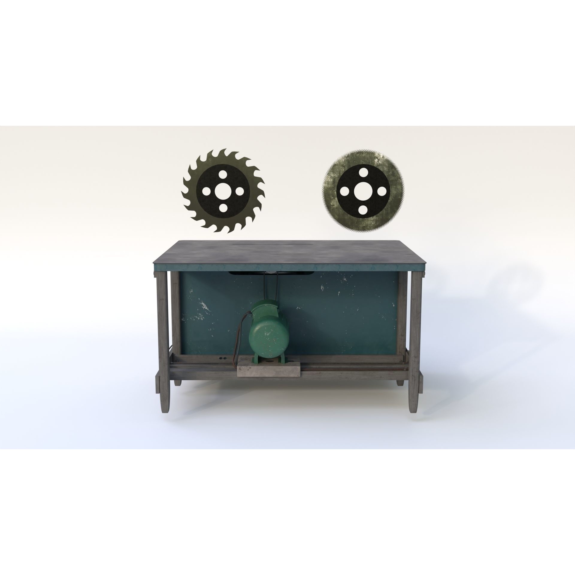 Table Saw - Low-Poly Game-Ready 3D Model - View 3