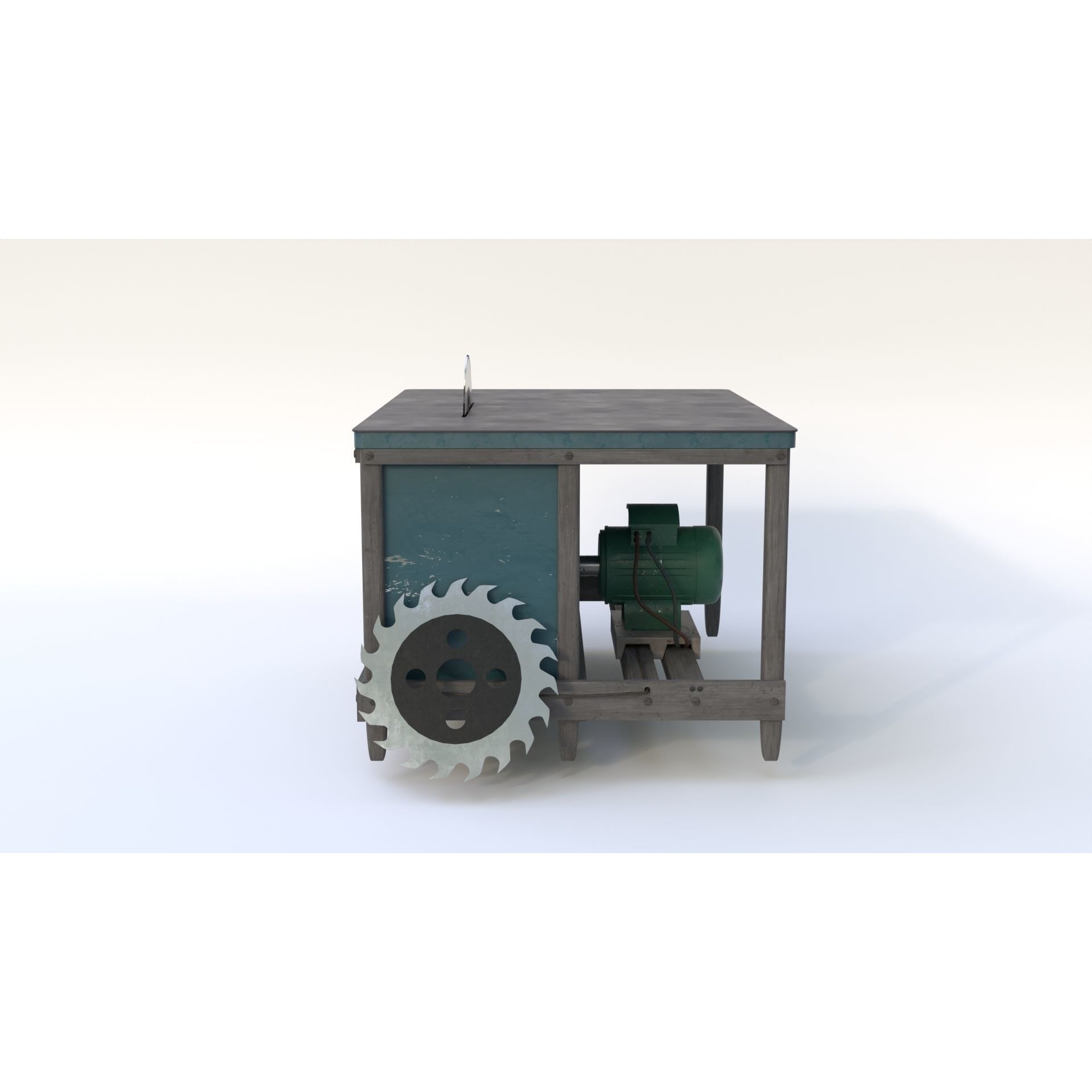 Table Saw - Low-Poly Game-Ready 3D Model - View 7
