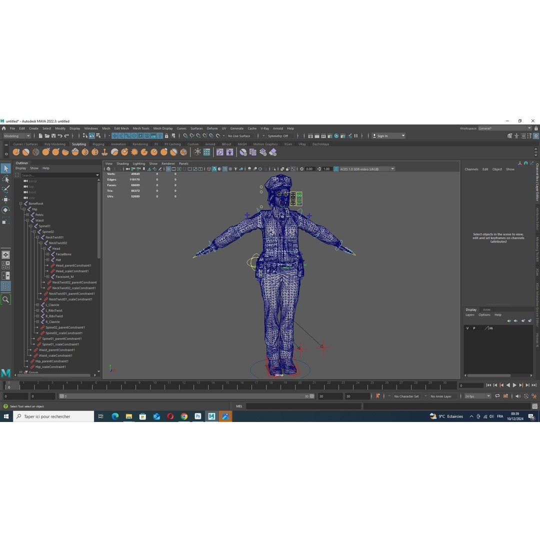 Realistic Female Police Officer 3D Model – Low Poly Rigged Character, FBX - View 18