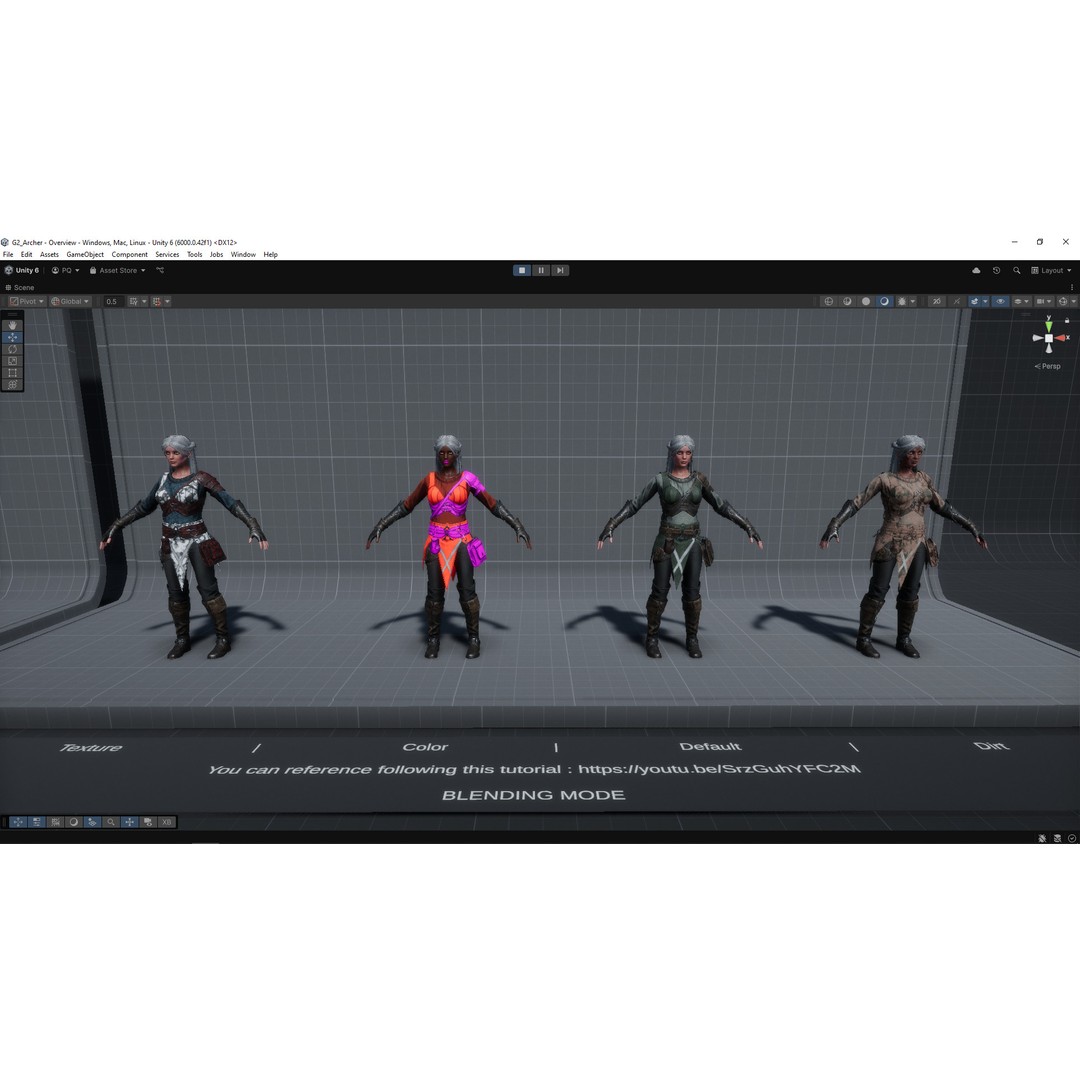 Archer 3D Model – Game Ready Character, Rigged for Unreal & Unity