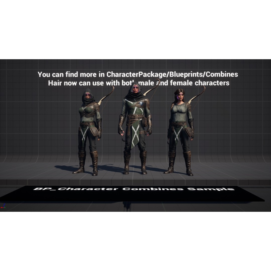 Archer 3D Model – Game Ready Character, Rigged for Unreal & Unity - View 17