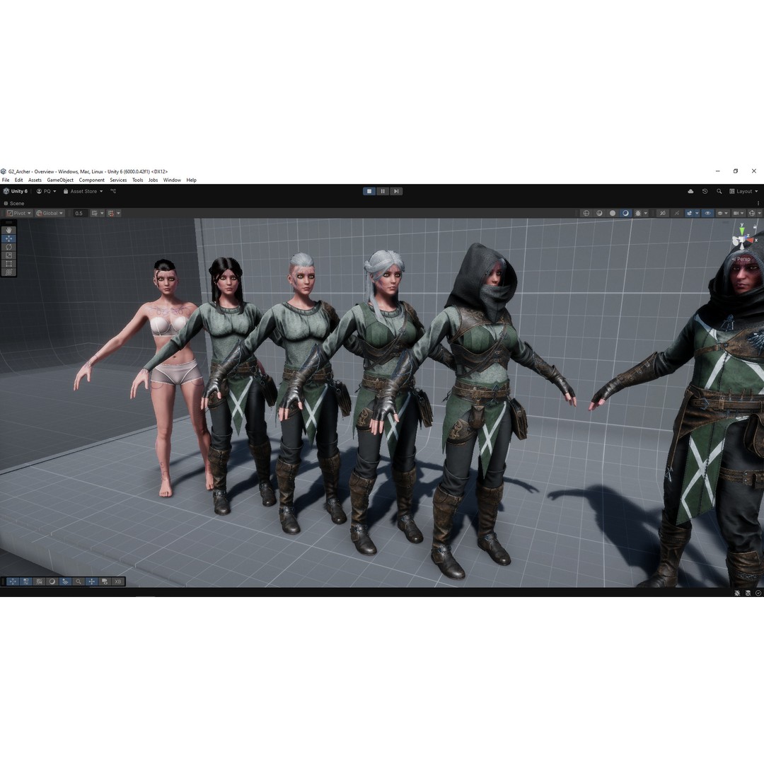 Archer 3D Model – Game Ready Character, Rigged for Unreal & Unity - View 28