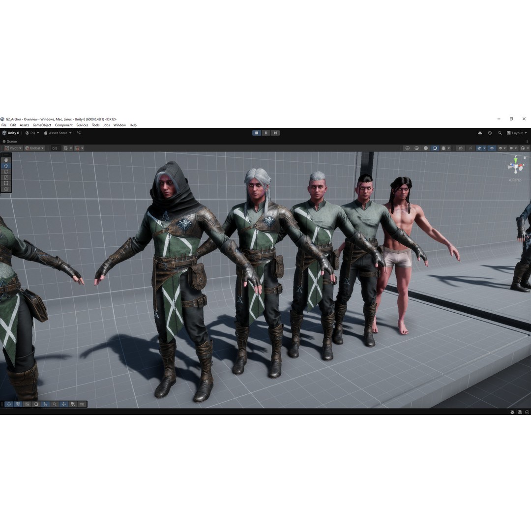 Archer 3D Model – Game Ready Character, Rigged for Unreal & Unity - View 30