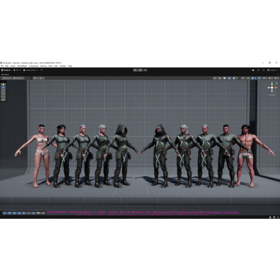 Archer 3D Model – Game Ready Character, Rigged for Unreal & Unity - View 32
