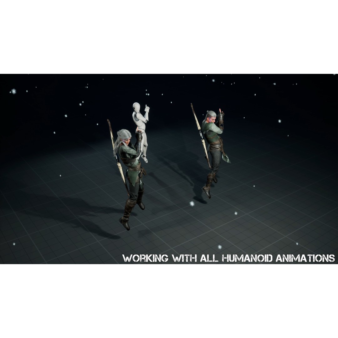 Archer 3D Model – Game Ready Character, Rigged for Unreal & Unity - View 5