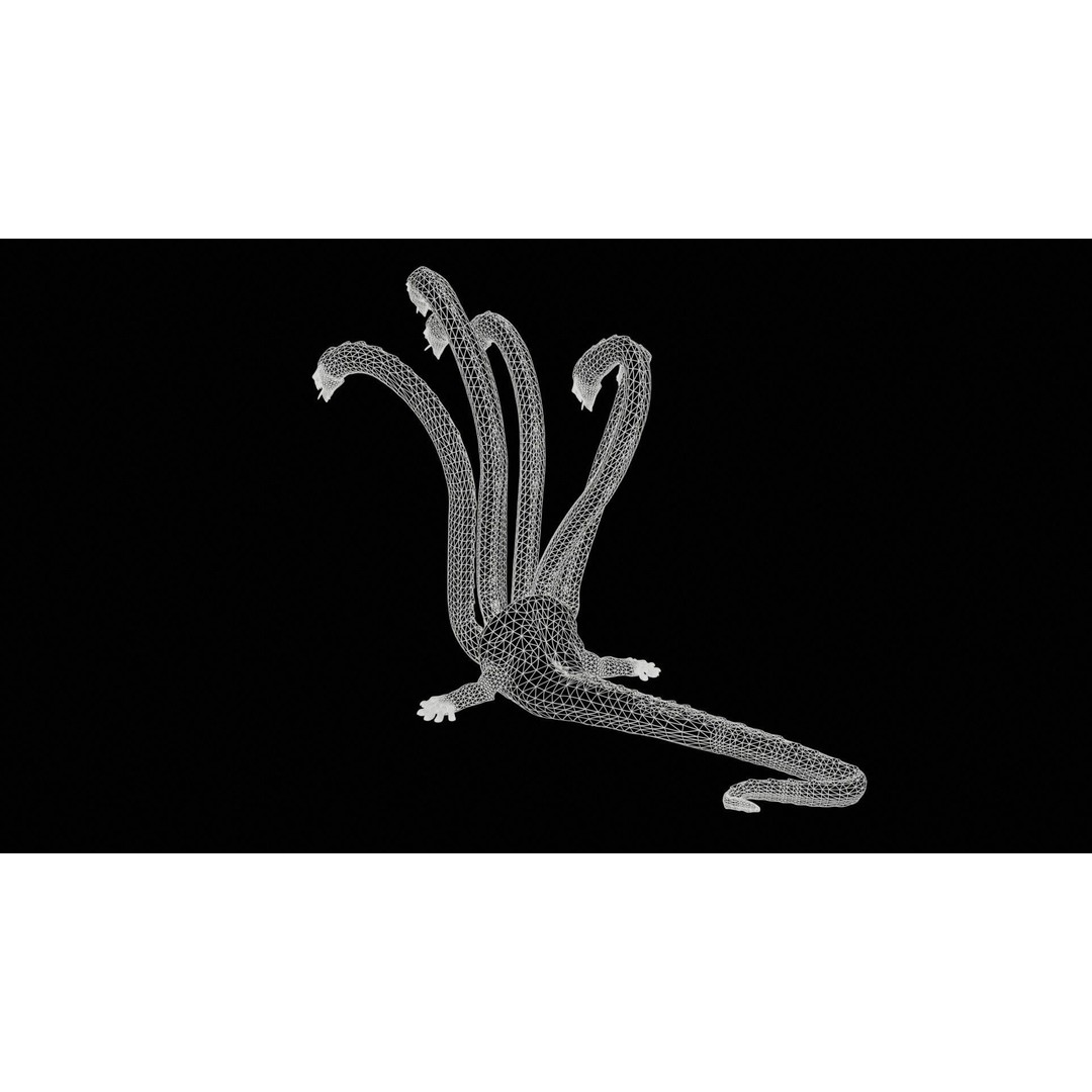 Hydra 3D Model – Low Poly Character with Animations, FBX