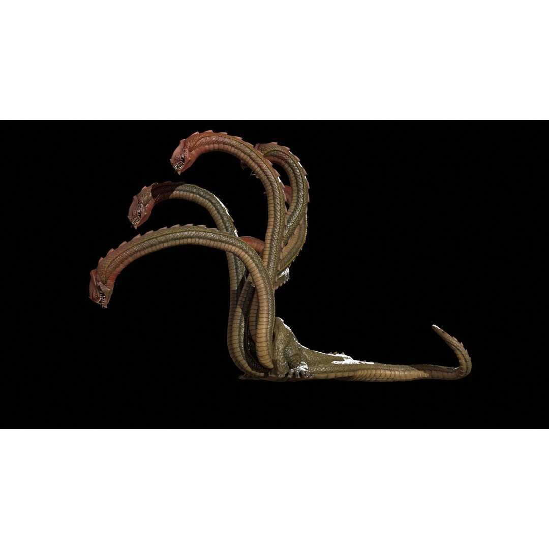 Hydra 3D Model – Low Poly Character with Animations, FBX - View 10