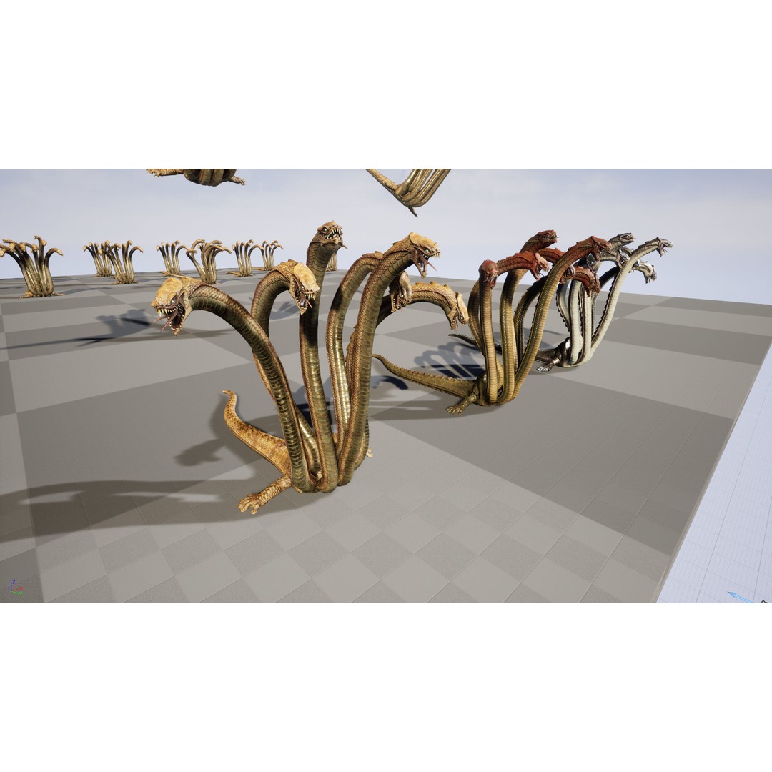 Hydra 3D Model – Low Poly Character with Animations, FBX - View 15