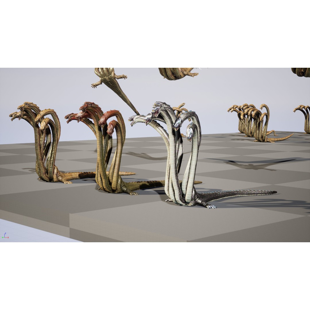 Hydra 3D Model – Low Poly Character with Animations, FBX - View 17