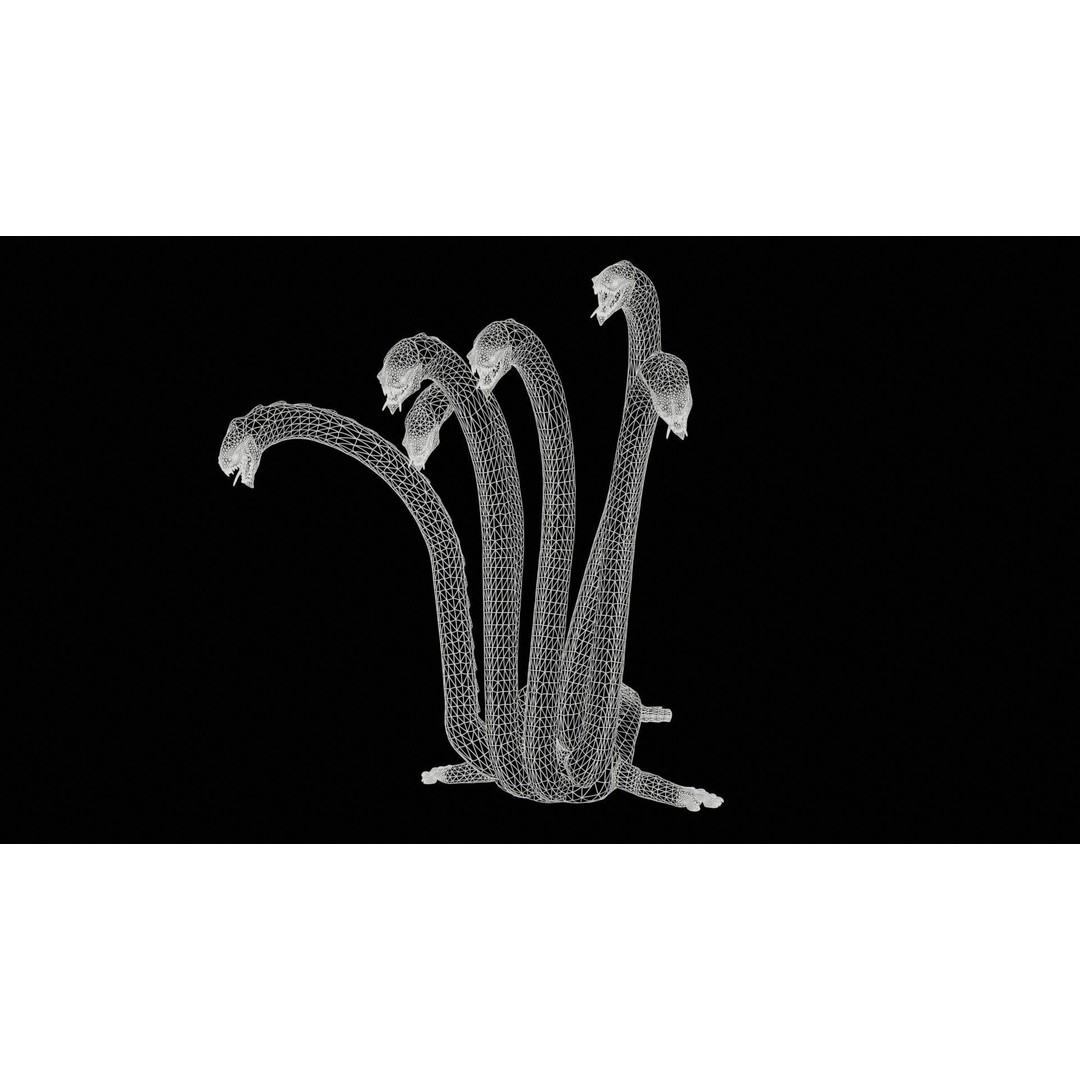 Hydra 3D Model – Low Poly Character with Animations, FBX - View 24